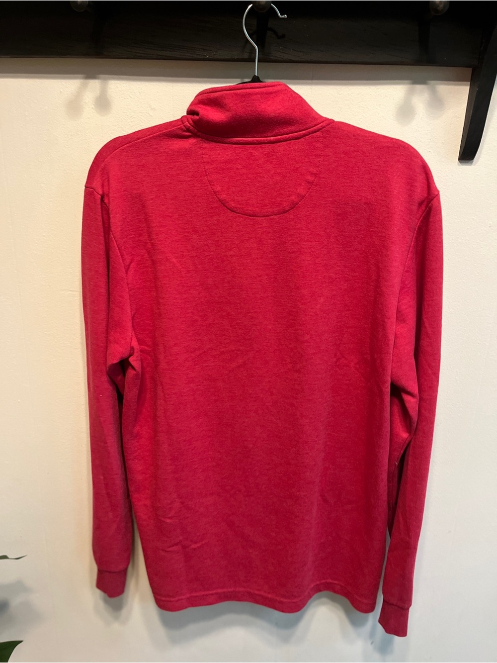 Chaps Men's Raspberry Half-Zip Sweater - Picture 5 of 6